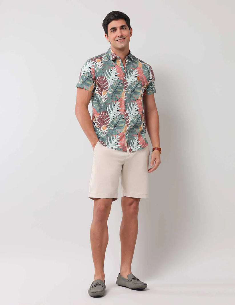 Leaf Print Shirt