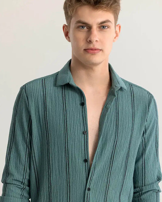 Textured Stripe Shirt