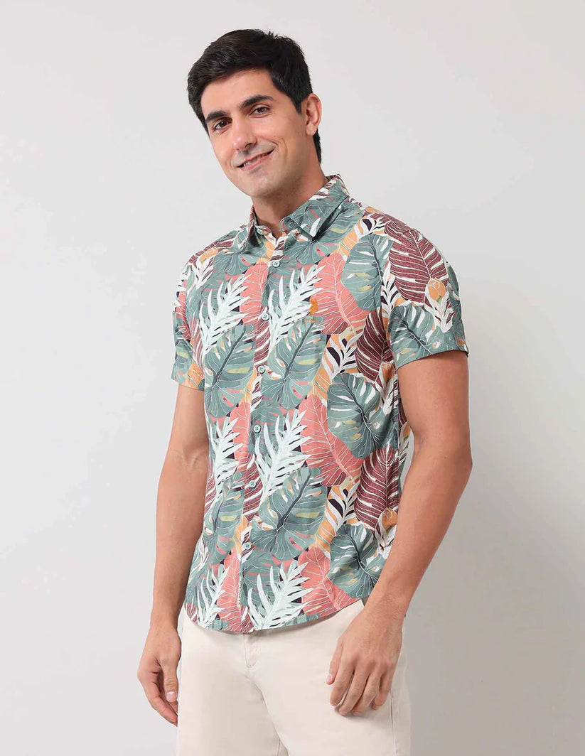 Leaf Print Shirt
