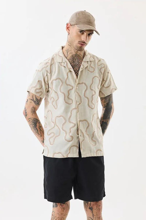 Embroidered Off-White