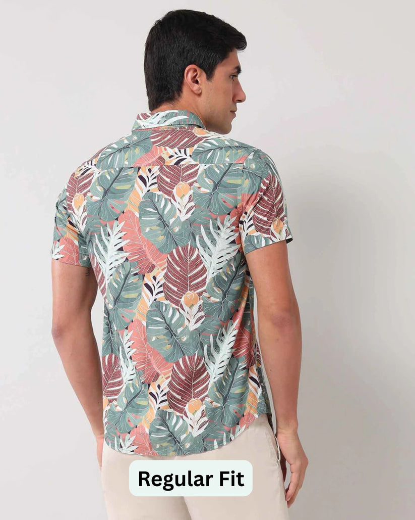 Leaf Print Shirt