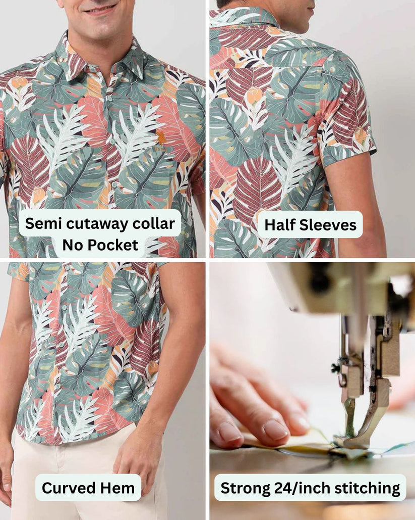 Leaf Print Shirt