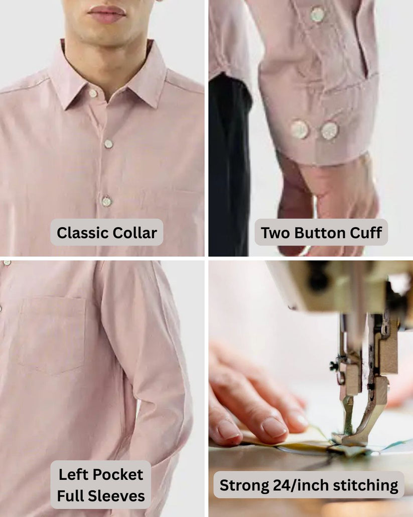 Solid Cotton-Linen Blend Shirt