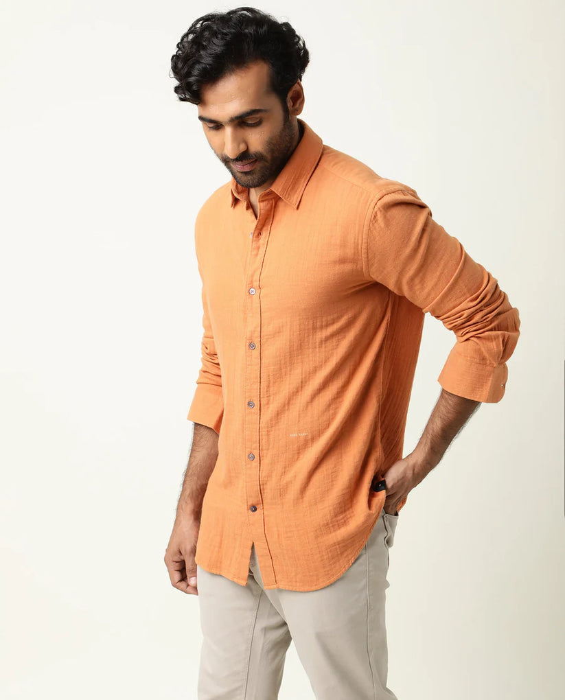 Textured Creased effect Shirt