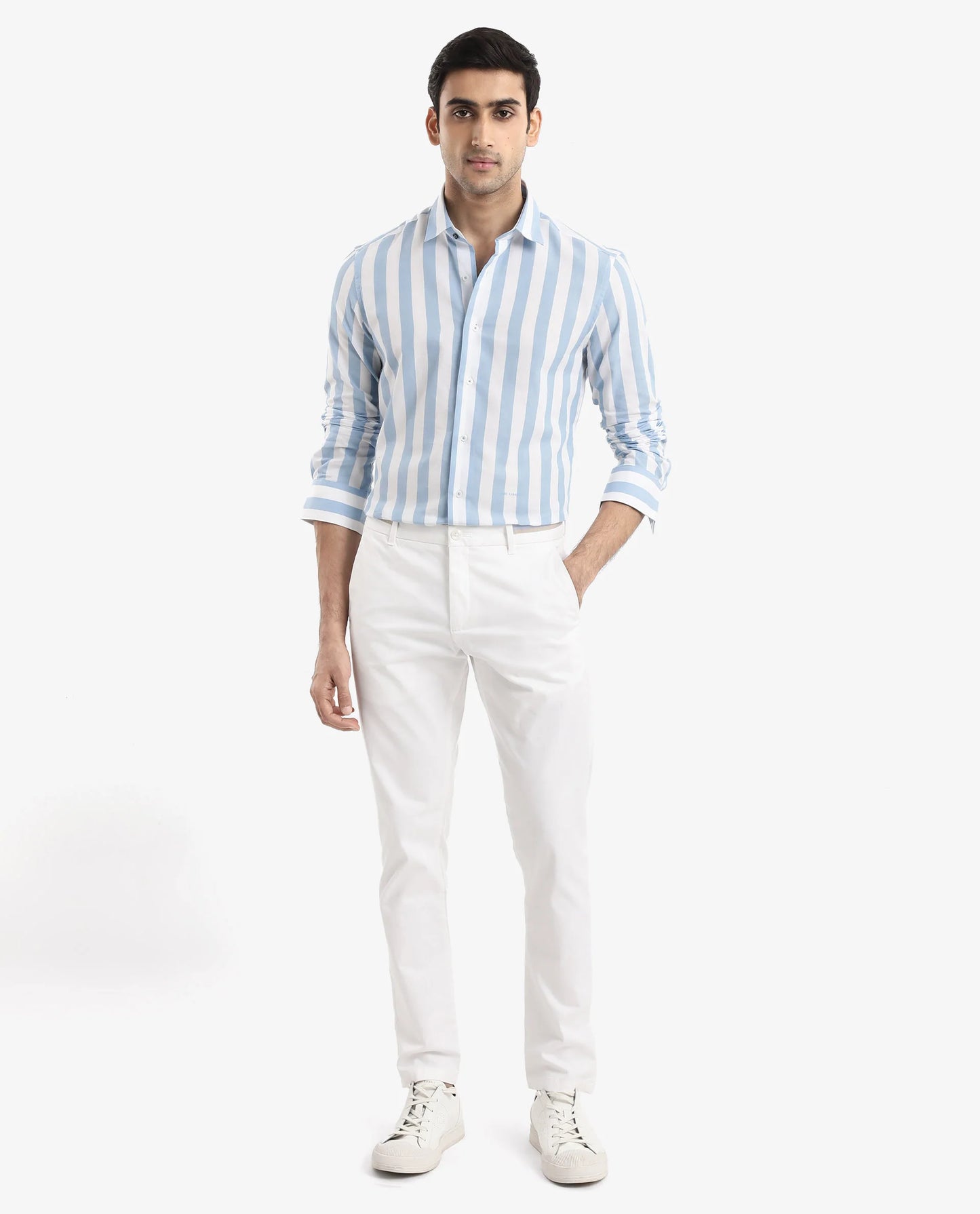 CABANA STRIPE SHIRT - LEEDS BLUE