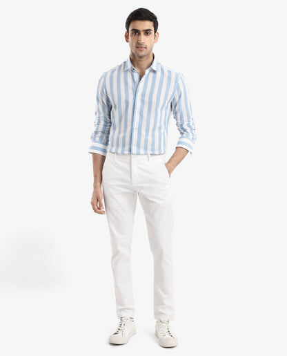 CABANA STRIPE SHIRT - LEEDS BLUE