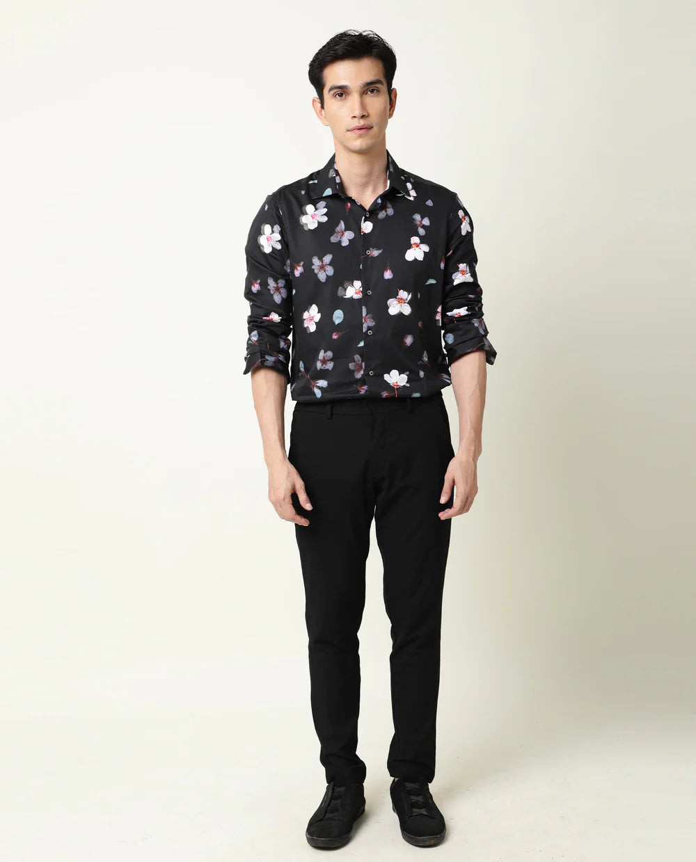 BLOOMY FLORAL PRINT SHIRT