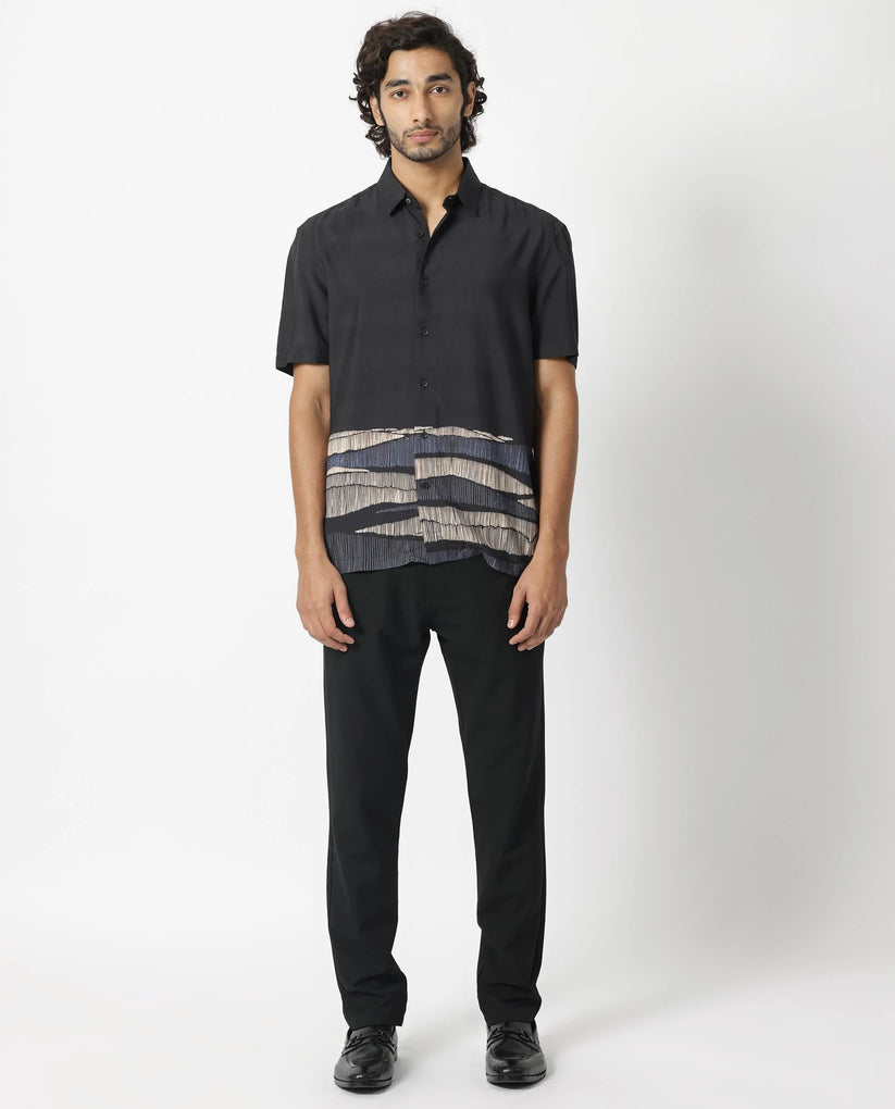 Abstract Printed Half Sleeve Shirt