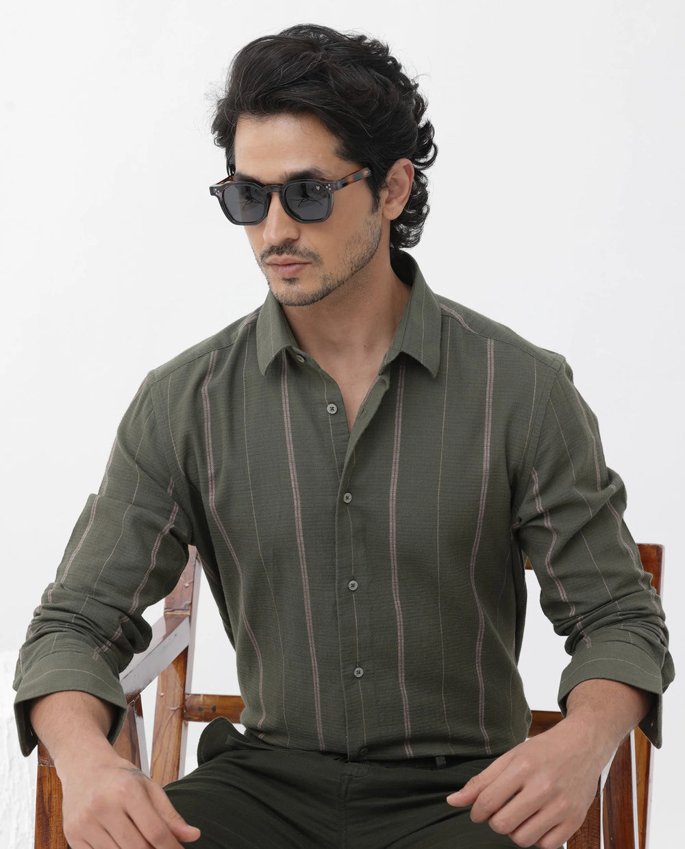 Textured Stripe Shirt