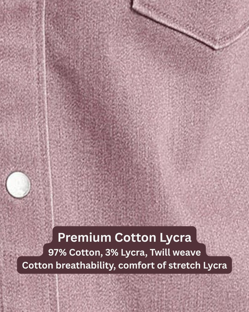 Solid Double Pocket Twill Shirt