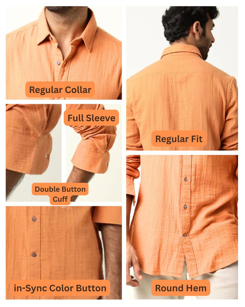Textured Creased effect Shirt
