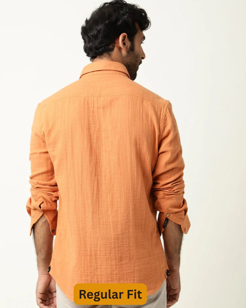 Textured Creased effect Shirt