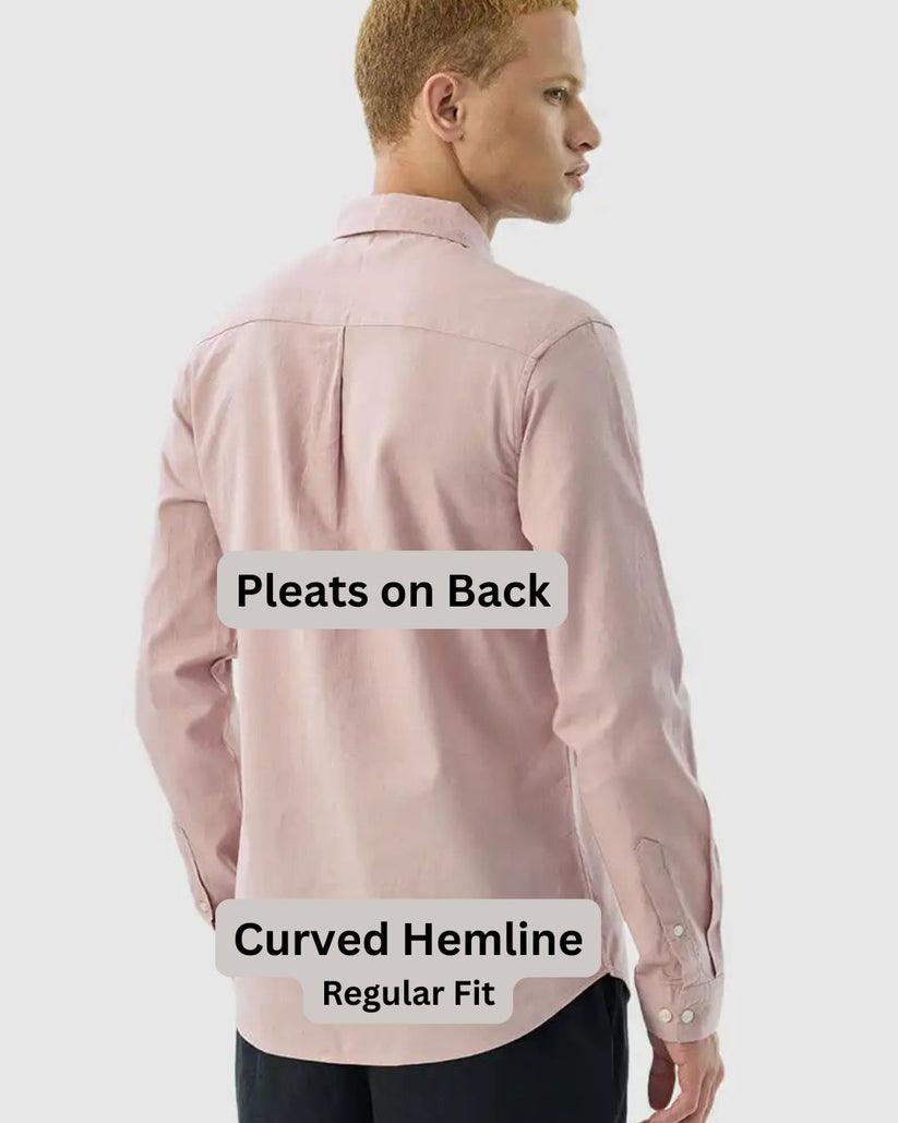 Solid Cotton-Linen Blend Shirt