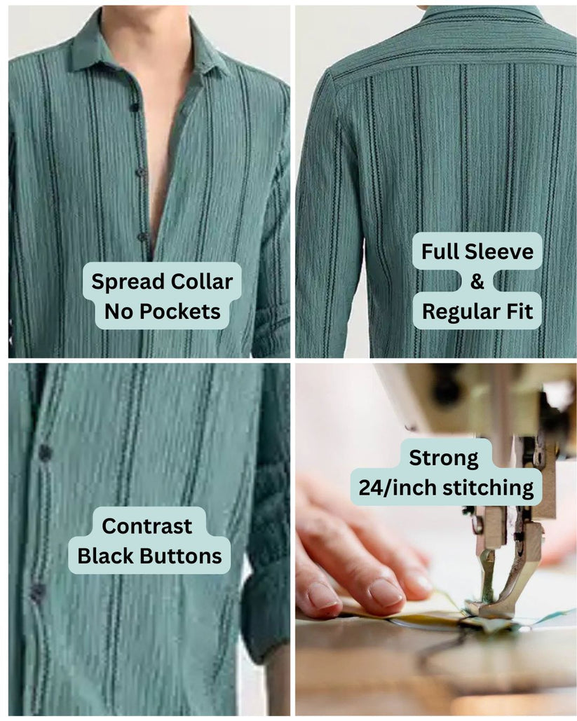 Textured Stripe Shirt